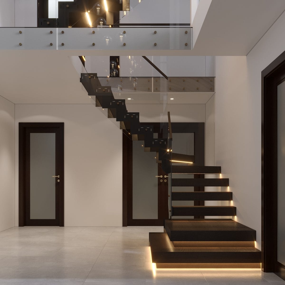 Meet our zig-zag project named Stratford, in a modern yet classy flawless staircase