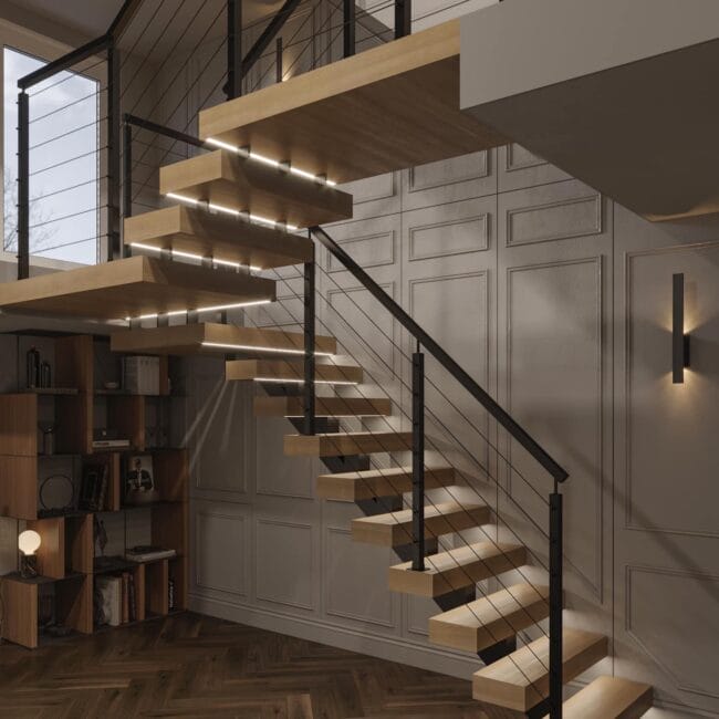 Explore how V.P Stairs Ltd crafts staircases like the Brixton, where functional safety meets luxury in design and material choice.