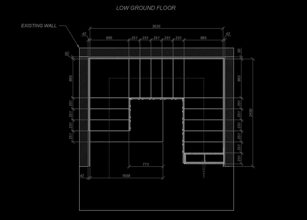 Bespoke staircase blueprint and drawing 6