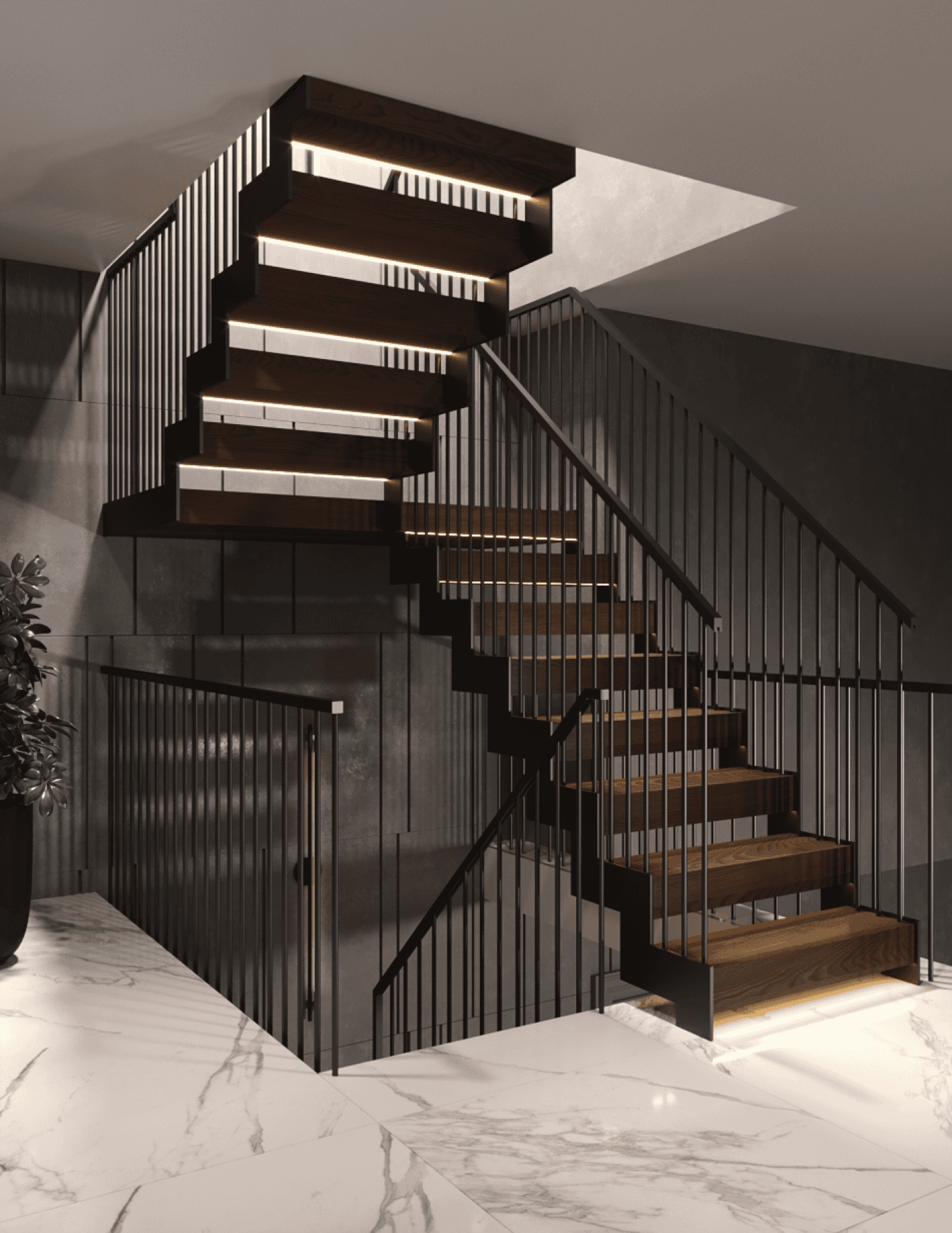 V.P Stairs Ltd excels in crafting luxury staircases with bar balustrade designs and wooden stairs, each finished to the highest standard. Our renovations transform spaces with bespoke elegance, highlighting our commitment to exceptional craftsmanship and style.