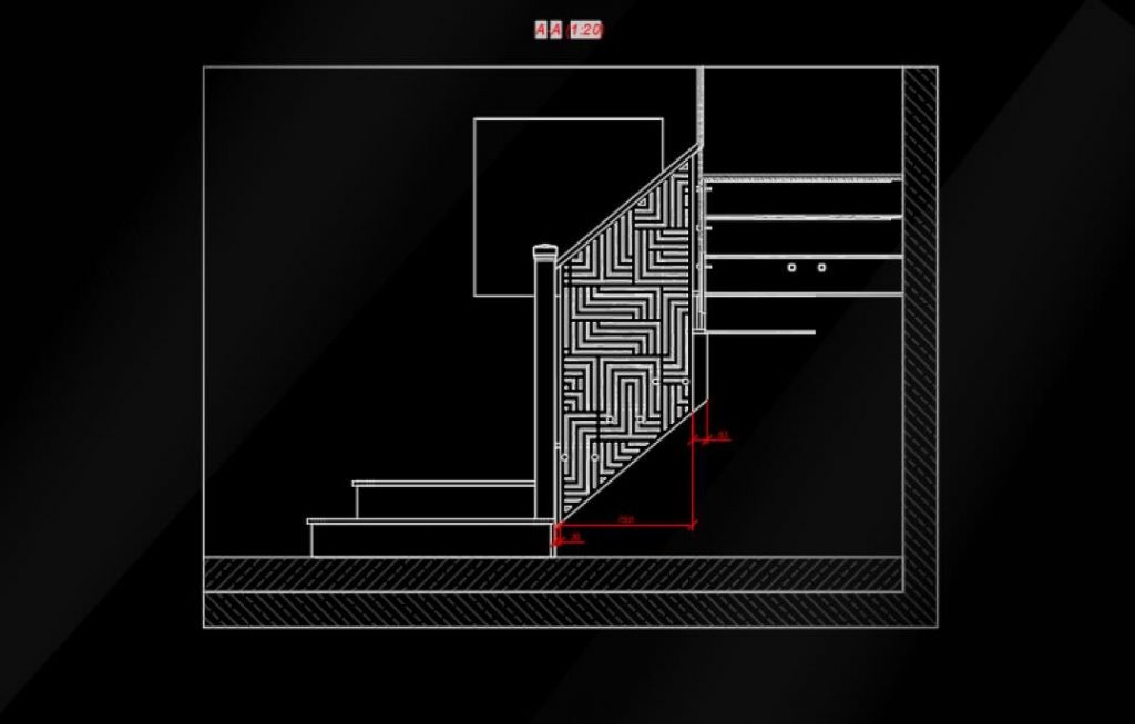 sexample of staircase layout