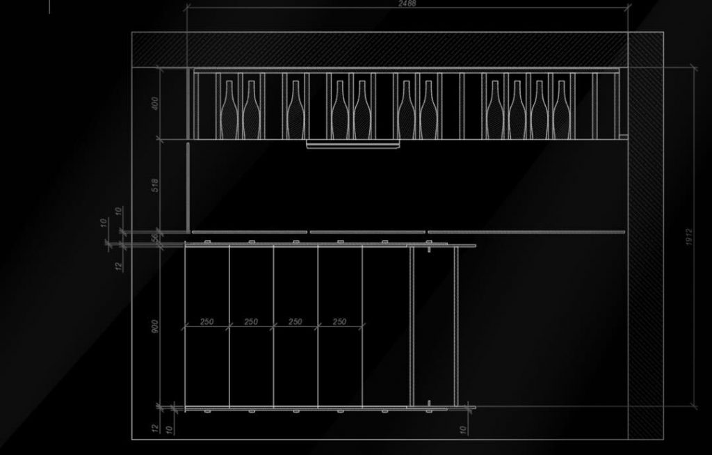 Example of staircase layout