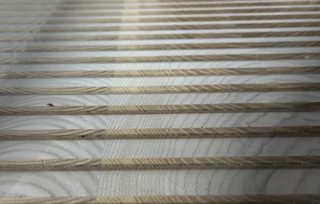 Engineered oak three layer system for stair treads
