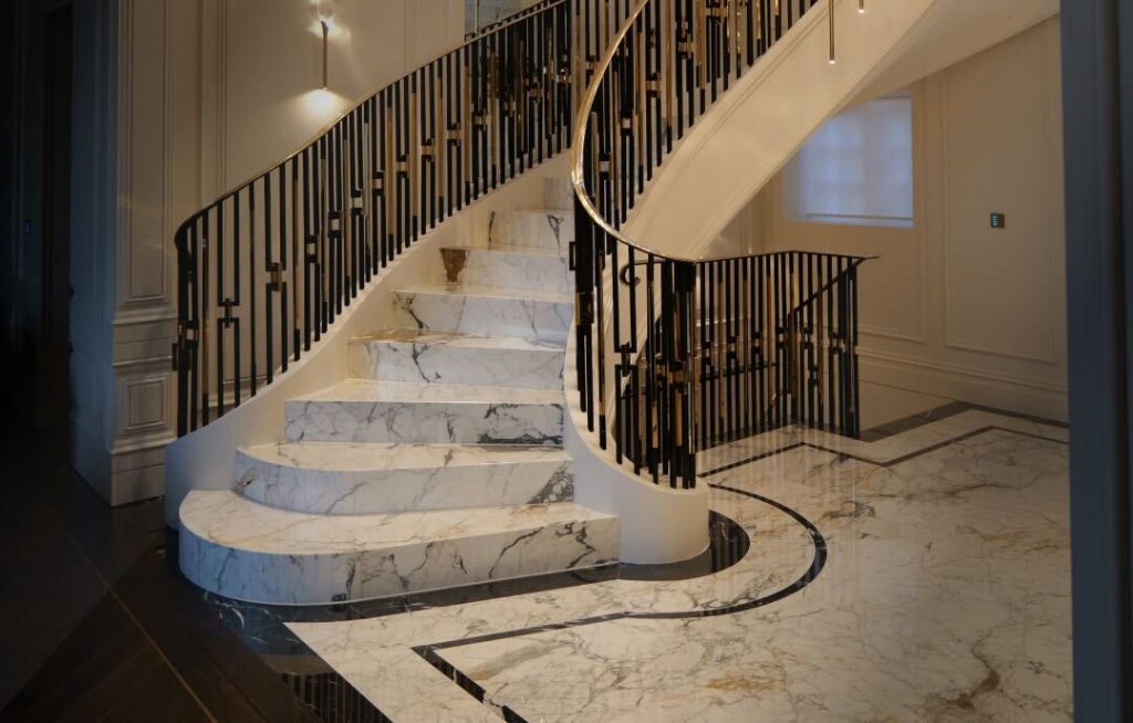 modern helical staircase