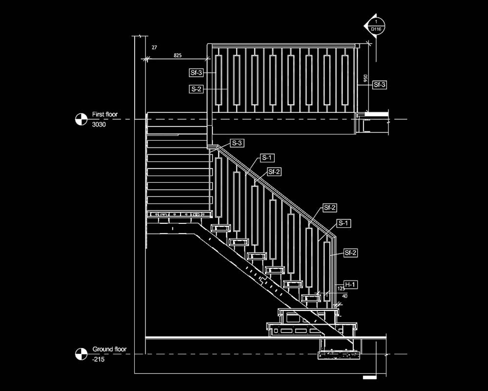 Luxury staircase installation in private home — Peterborough project by V.PSTAIRS