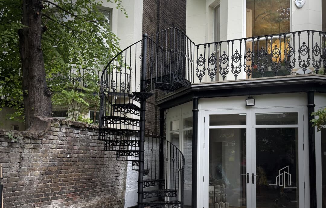 Modern outdoor staircase