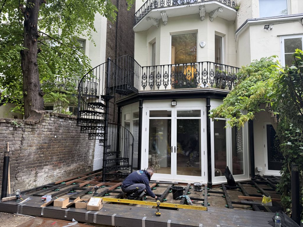 Ealing outdoor staircase in the Uk