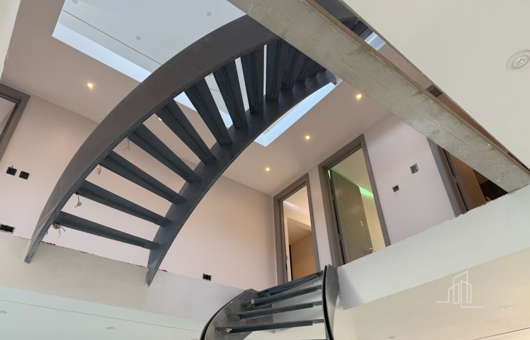 High-quality metal staircase made by V.PSTAIRS in the UK