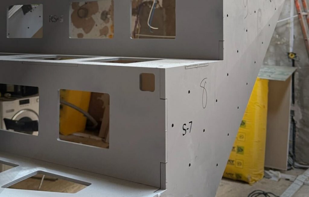 A well-designed metal element for creating a modern staircase