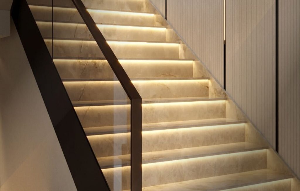 Durable quartz steps as an ideal alternative to marble