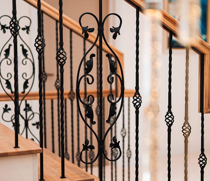 Custom steel staircase frame for a bespoke helical and zig-zag staircase engineered